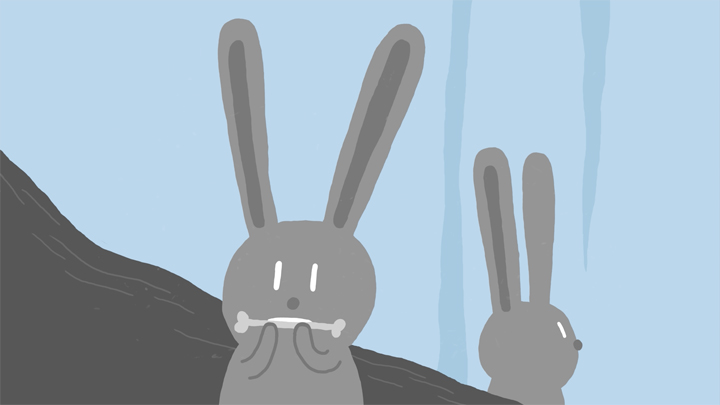 image des lapins du film d'animation LE SOMMET BLEU